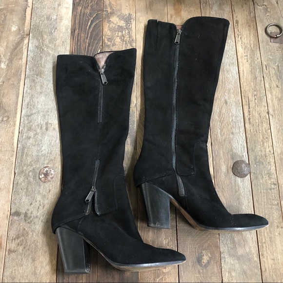 Donald J Pliner Sandora Zip Detail Suede Boots - Picture 2 of 6